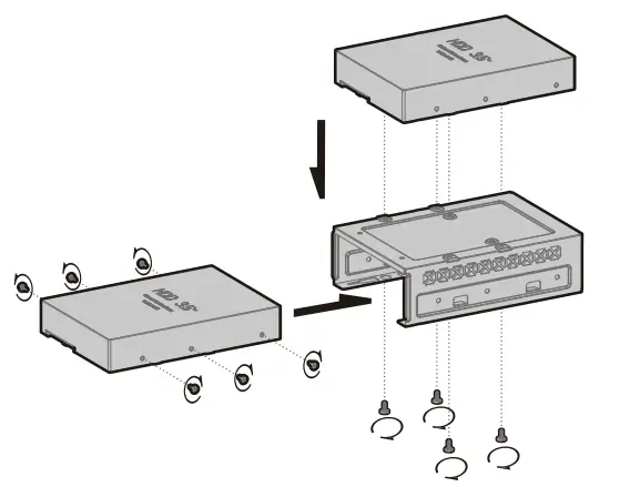 DEEPCOOL CC560 Mid-Tower ATX Case - hdd 2