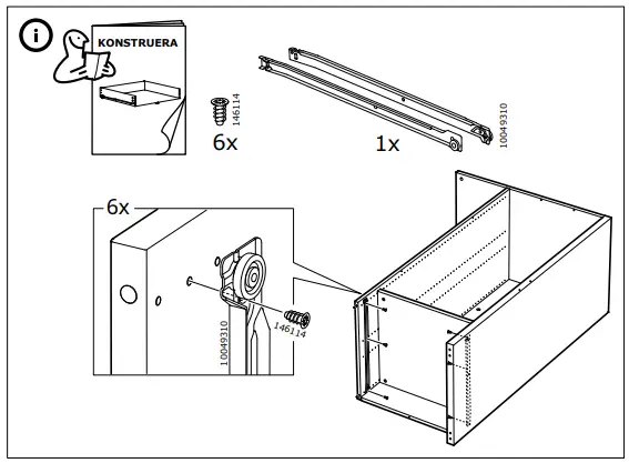 IKEA AA-2236469-2 SMÅSTAD Loft Bed Frame W Desk and Storage - Fig 10