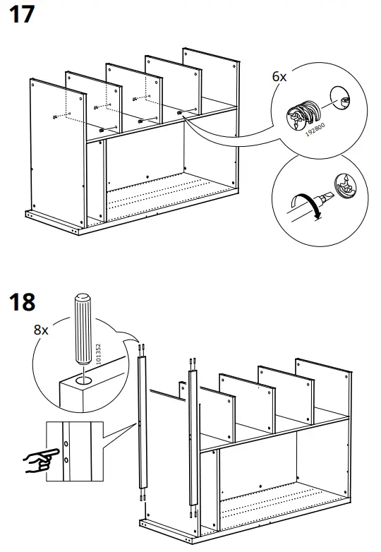 IKEA AA-2236469-2 SMÅSTAD Loft Bed Frame W Desk and Storage - Fig 14