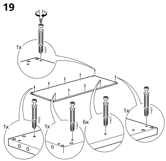 IKEA AA-2236469-2 SMÅSTAD Loft Bed Frame W Desk and Storage - Fig 15