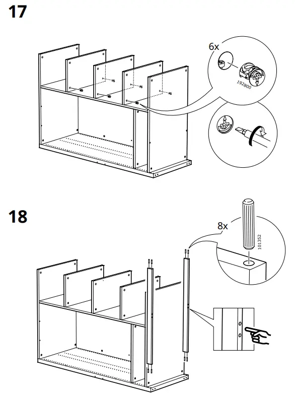 IKEA AA-2236469-2 SMÅSTAD Loft Bed Frame W Desk and Storage - Fig 27