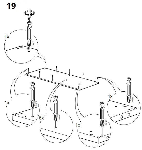 IKEA AA-2236469-2 SMÅSTAD Loft Bed Frame W Desk and Storage - Fig 28