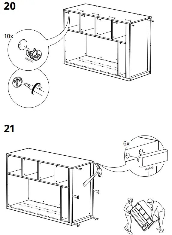 IKEA AA-2236469-2 SMÅSTAD Loft Bed Frame W Desk and Storage - Fig 29