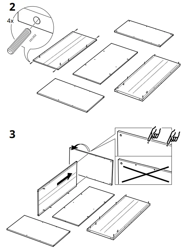 IKEA AA-2236469-2 SMÅSTAD Loft Bed Frame W Desk and Storage - Fig 5