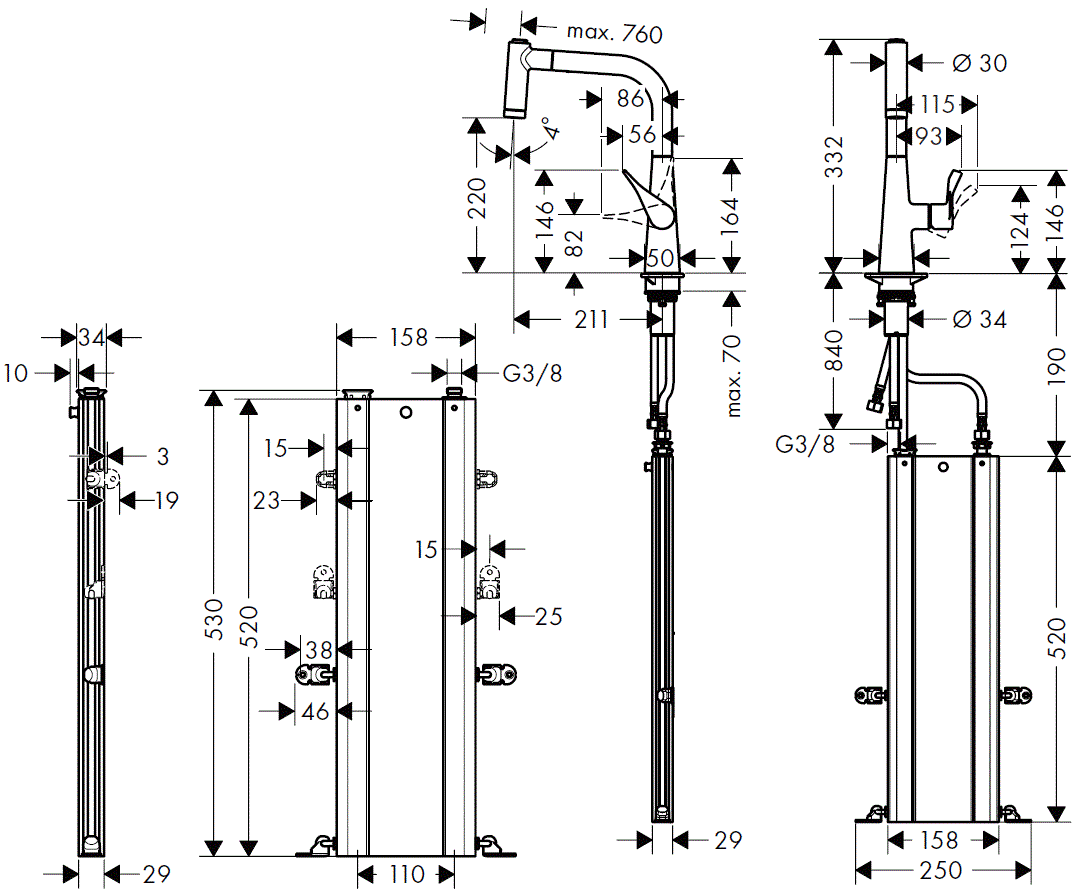 hansgrohe-M7116-Single-Lever-Kitchen-Mixer-fig-18