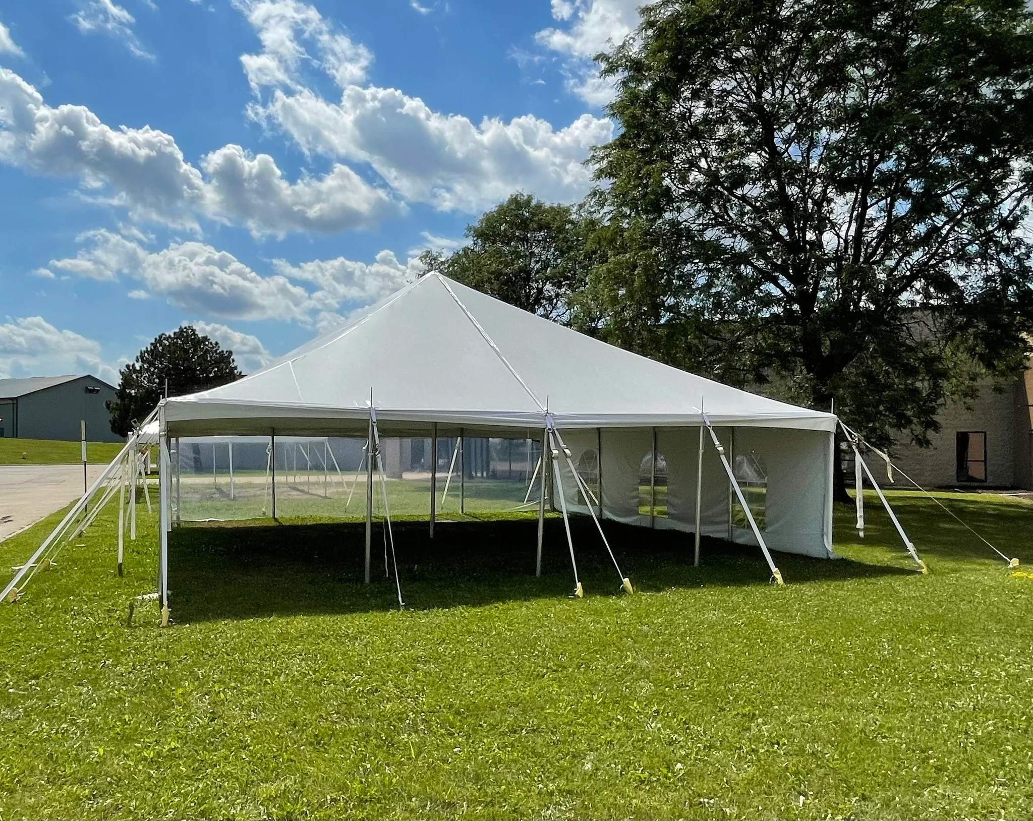 AMERICAN TENT 30x30 White Pole Tent-PRODUCT