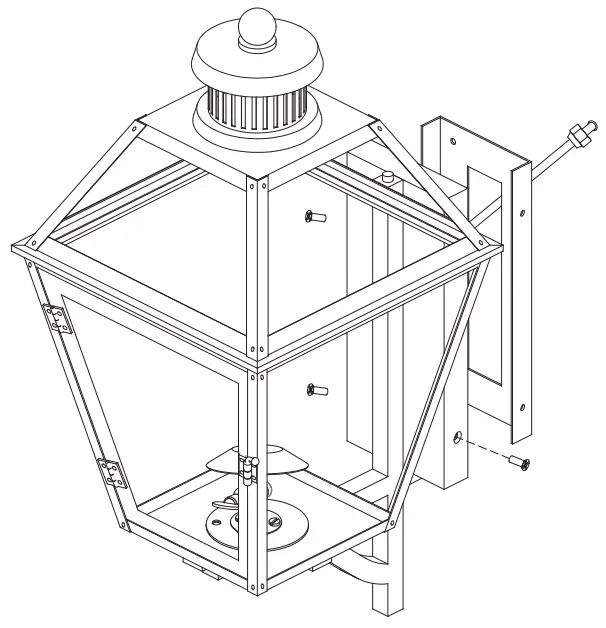 VISUAL COMFORT CHO 2455 Stratford Small Bracketed Gas Wall Lantern