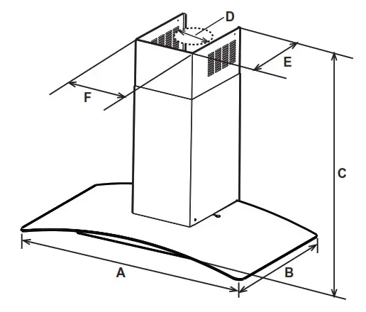 SAMSUNG NK24M5070FS Range Hood - overview 2