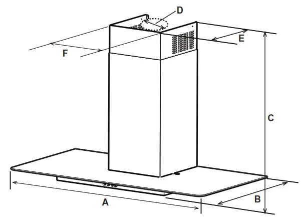 SAMSUNG NK24M5070FS Range Hood - overview 3