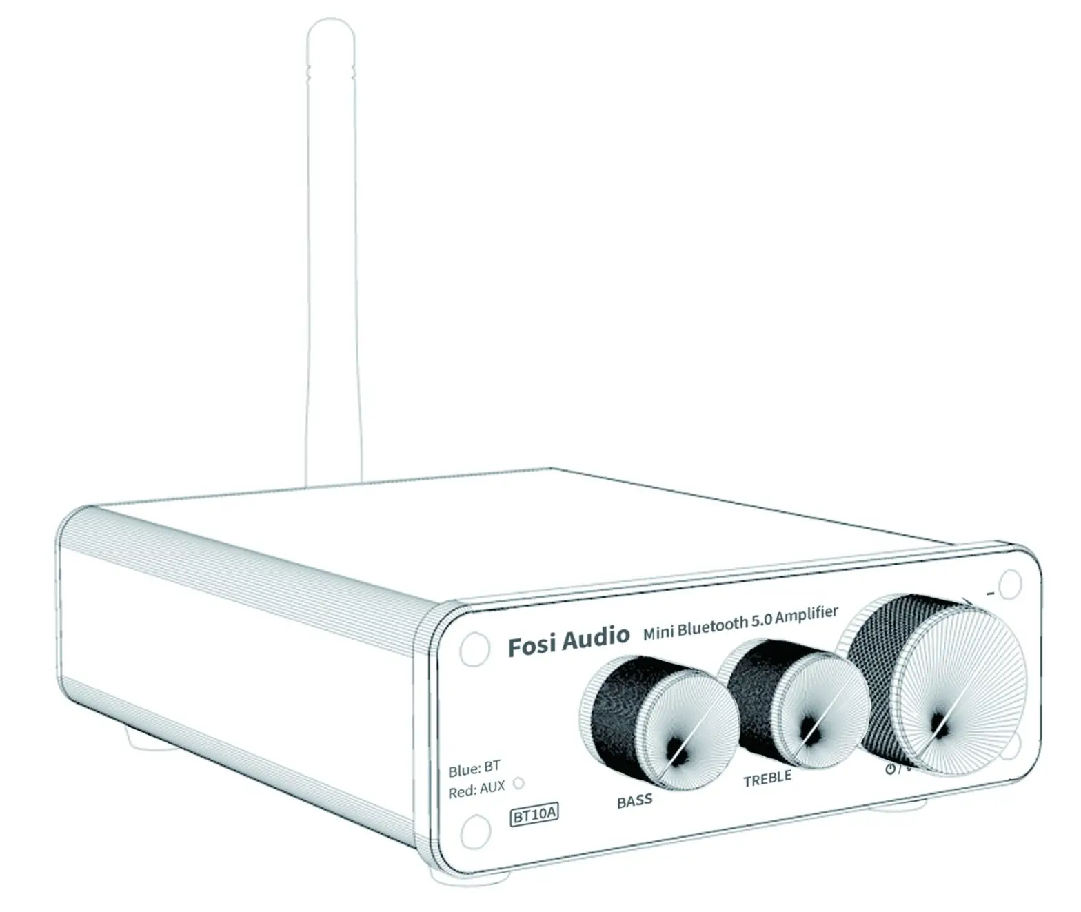 Fosi Audio BT10A Bluetooth 5 0 Stereo Audio Amplifier Receiver - Cover