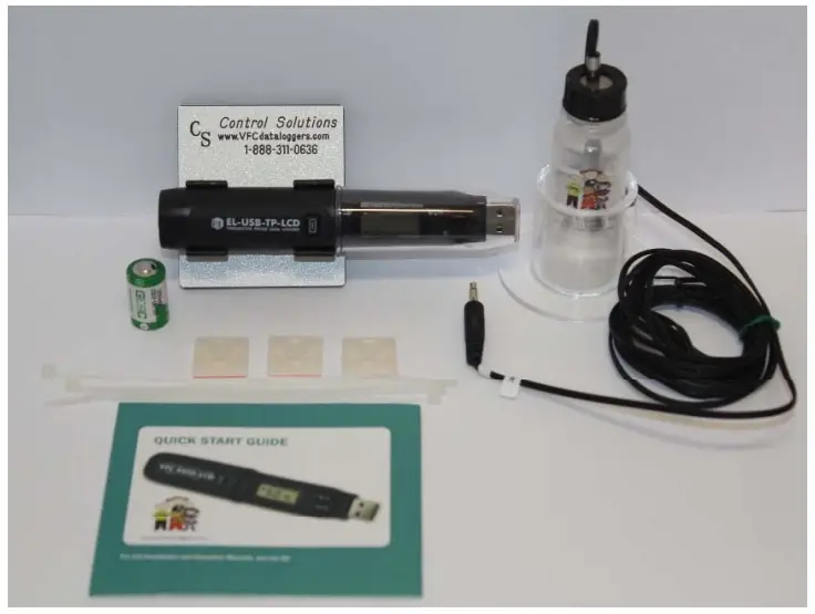 Control Solutions VFC5000-TP Freezer Vaccine Data Logger Kit -