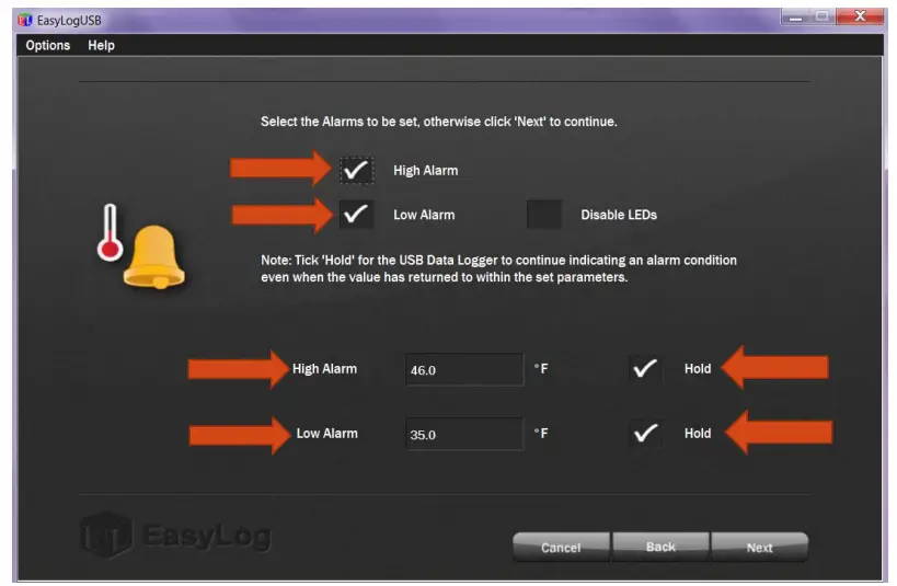 Control Solutions VFC5000-TP Freezer Vaccine Data Logger Kit - Alarm and High Alarm