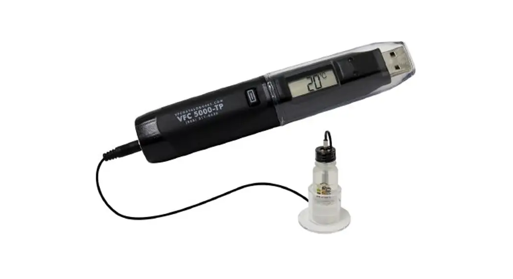 Control Solutions Vfc5000-tp Freezer Vaccine Data Logger Kit Instruction Manual