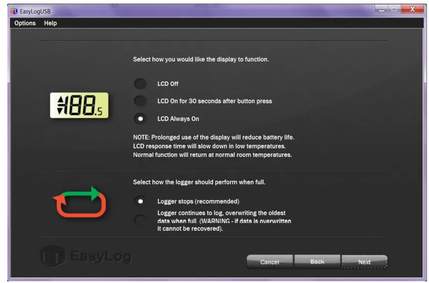 Control Solutions VFC5000-TP Freezer Vaccine Data Logger Kit - logger performs