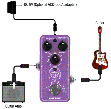 NUX-NDD-3-Edge-Mini-Delay-Effects-Pedal-fig-3