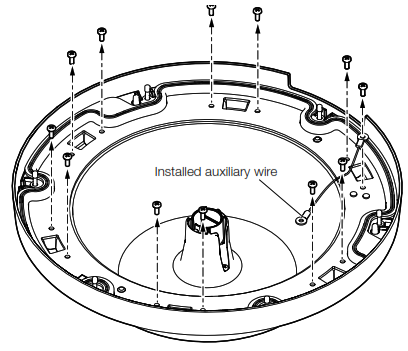 i-PRO WV-QDC501 Dome Cover - screws