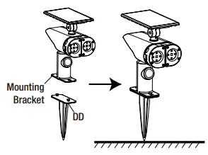 Westinghouse-SR32SL02H-02-Solar-LED-Color-Changing-Spot-Light-fig-2