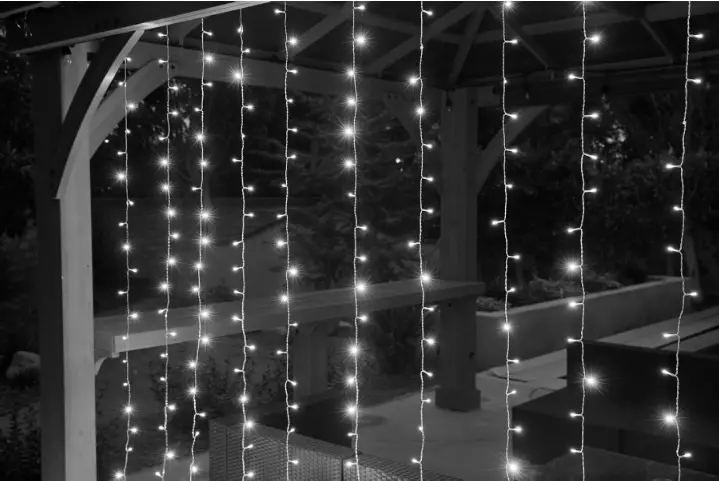 luminar EVERYDAY 59575 LED Warm White Twinkle Curtain Lights