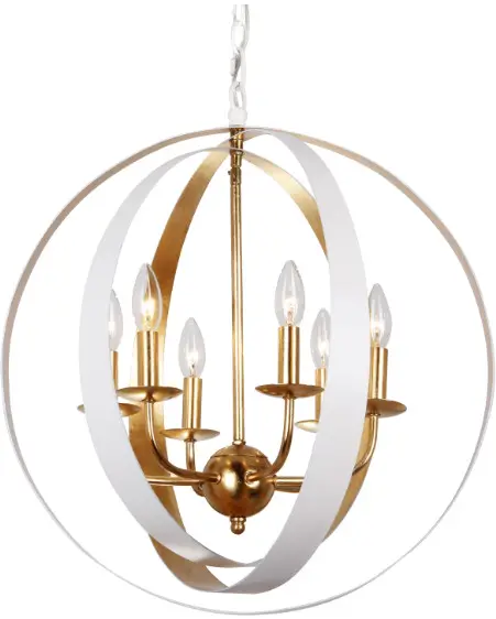 CRYSTORAMA 587 MK Luna Nine Light Chandelier
