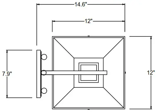 CRYSTORAMA DUM 9803 GE Dumont Outdoor 3 Light Wall Mount - Product Overview 1