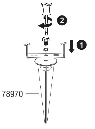 saxby lighting 91860 Salde Floodlight - Fig2