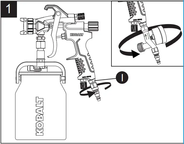 KOBALT SGY AIR294 2 In Air Paint Sprayer - ASSEMBLY 1
