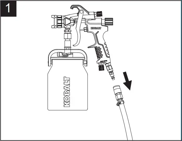 KOBALT SGY AIR294 2 In Air Paint Sprayer - Cleaning 1