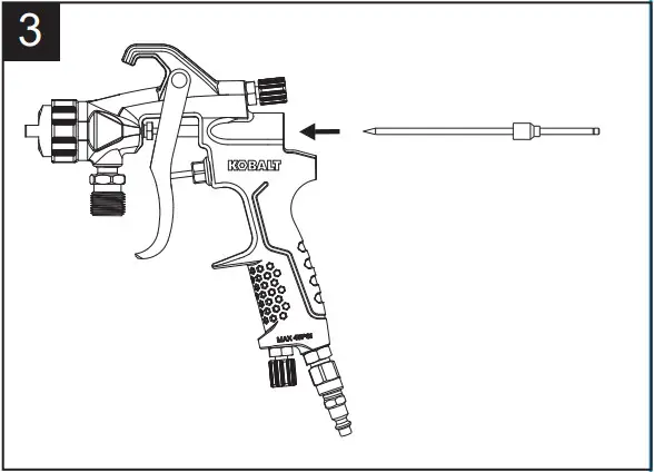 KOBALT SGY AIR294 2 In Air Paint Sprayer - Cleaning 11