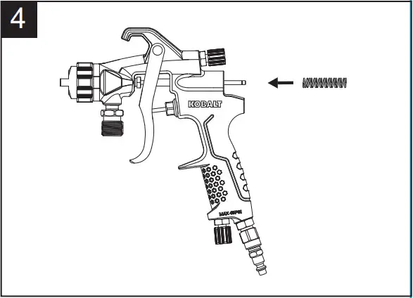 KOBALT SGY AIR294 2 In Air Paint Sprayer - Cleaning 12