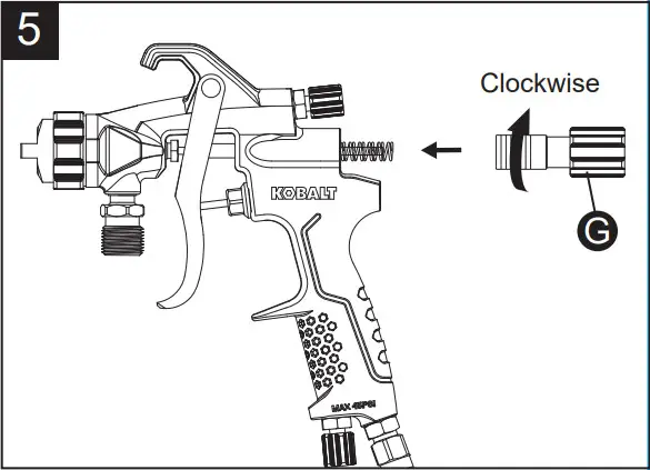 KOBALT SGY AIR294 2 In Air Paint Sprayer - Cleaning 13
