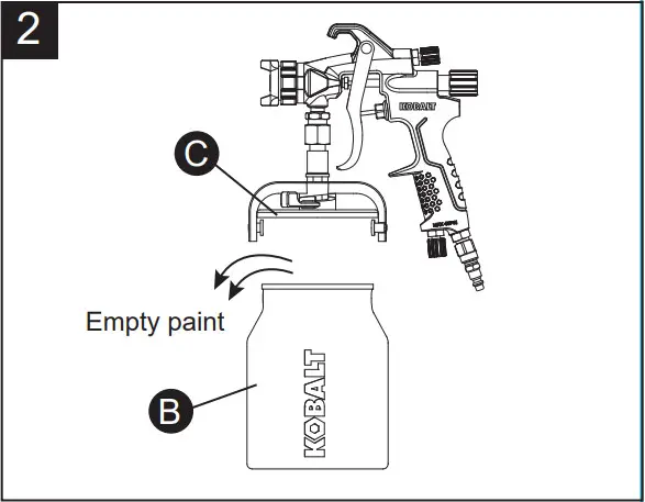 KOBALT SGY AIR294 2 In Air Paint Sprayer - Cleaning 2