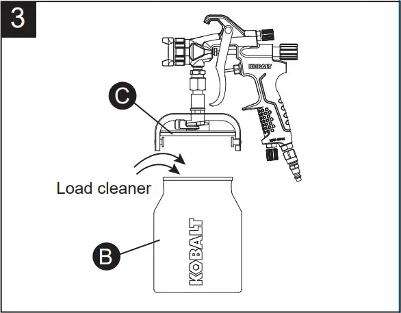 KOBALT SGY AIR294 2 In Air Paint Sprayer - Cleaning 3