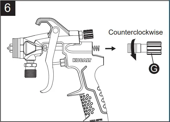KOBALT SGY AIR294 2 In Air Paint Sprayer - Cleaning 6