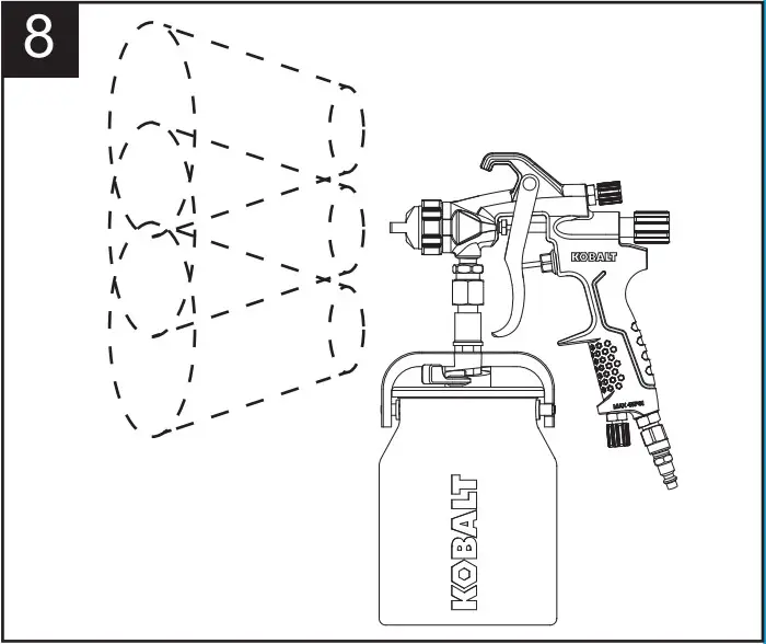 KOBALT SGY AIR294 2 In Air Paint Sprayer - OPERATING 8