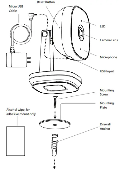 LiftMaster MYQ SGC2WCH myQ Smart Garage Camera - box