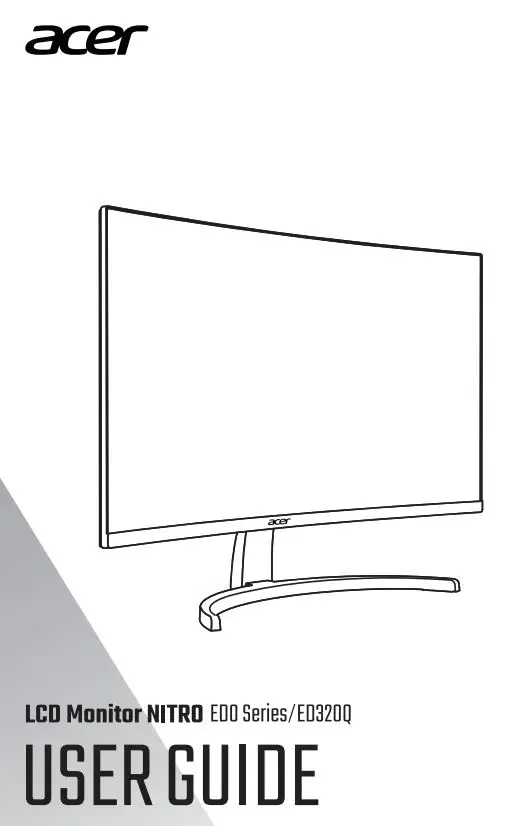 acer ED0 Series LCD Monitor User Guide