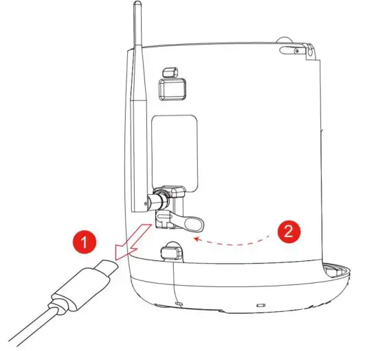 FIG 10 Cleaning BirdCare Feeder Cam