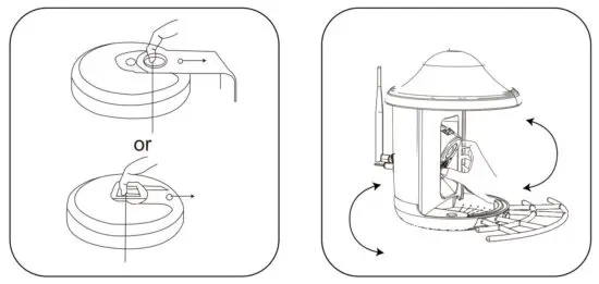 FIG 15 Cleaning BirdCare Feeder Cam