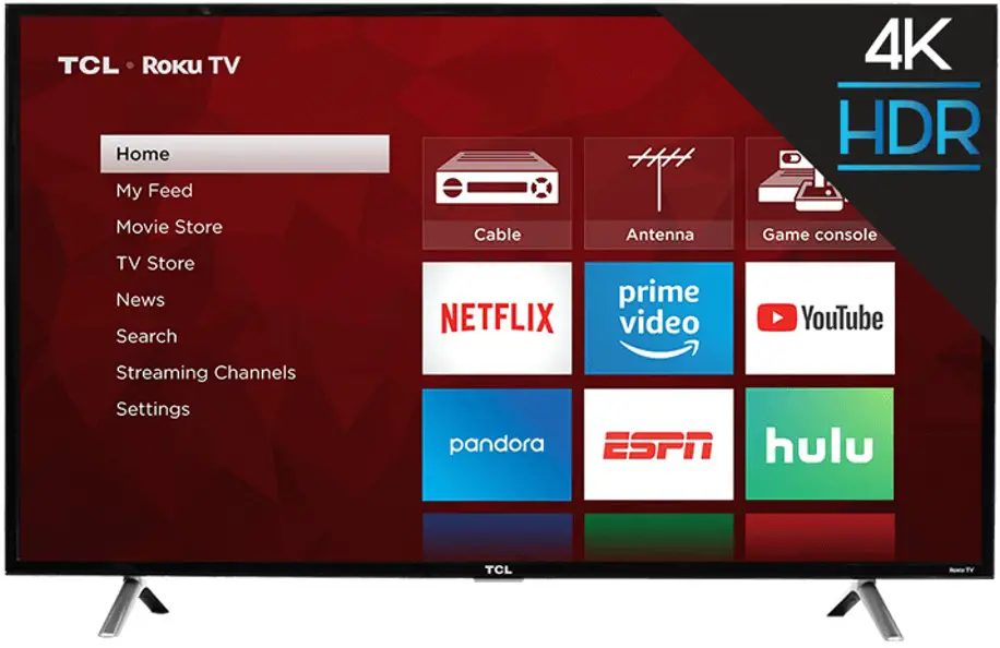 TCL S410R S Series 49 Inch Class 4 Series 4K UHD HDR Roku Smart TV