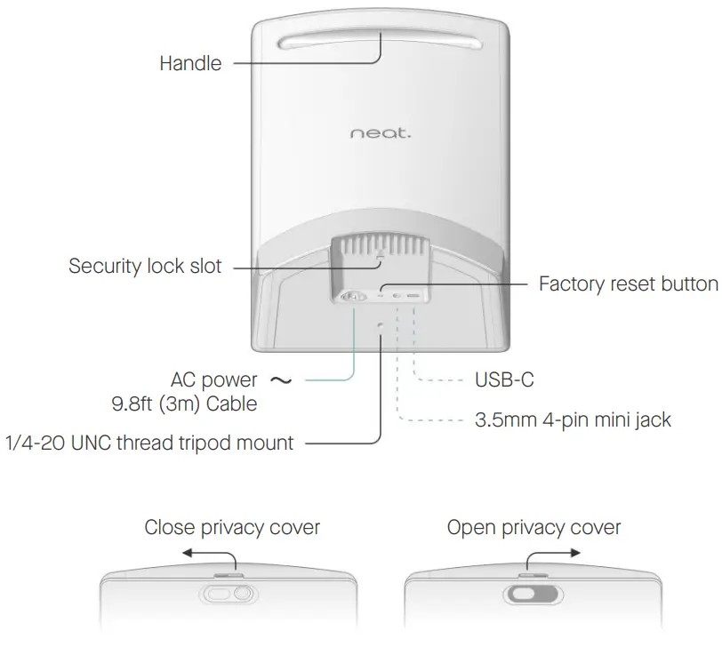 neat Frame Video Conferencing Device with Integrated Touch Screen - Setup