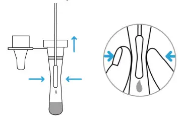 LUNGENE COVID-19 Antigen Rapid Test - squeezing