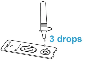 LUNGENE COVID-19 Antigen Rapid Test - vertically