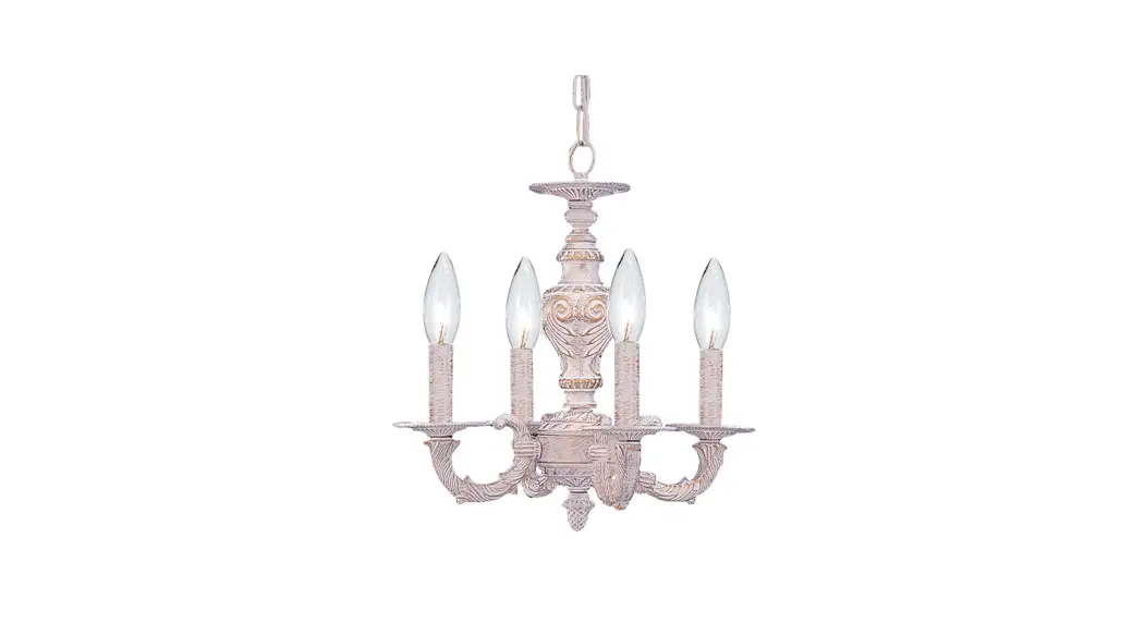 Crystorama 5124-aw Four Light Mini Chandelier Instruction Manual