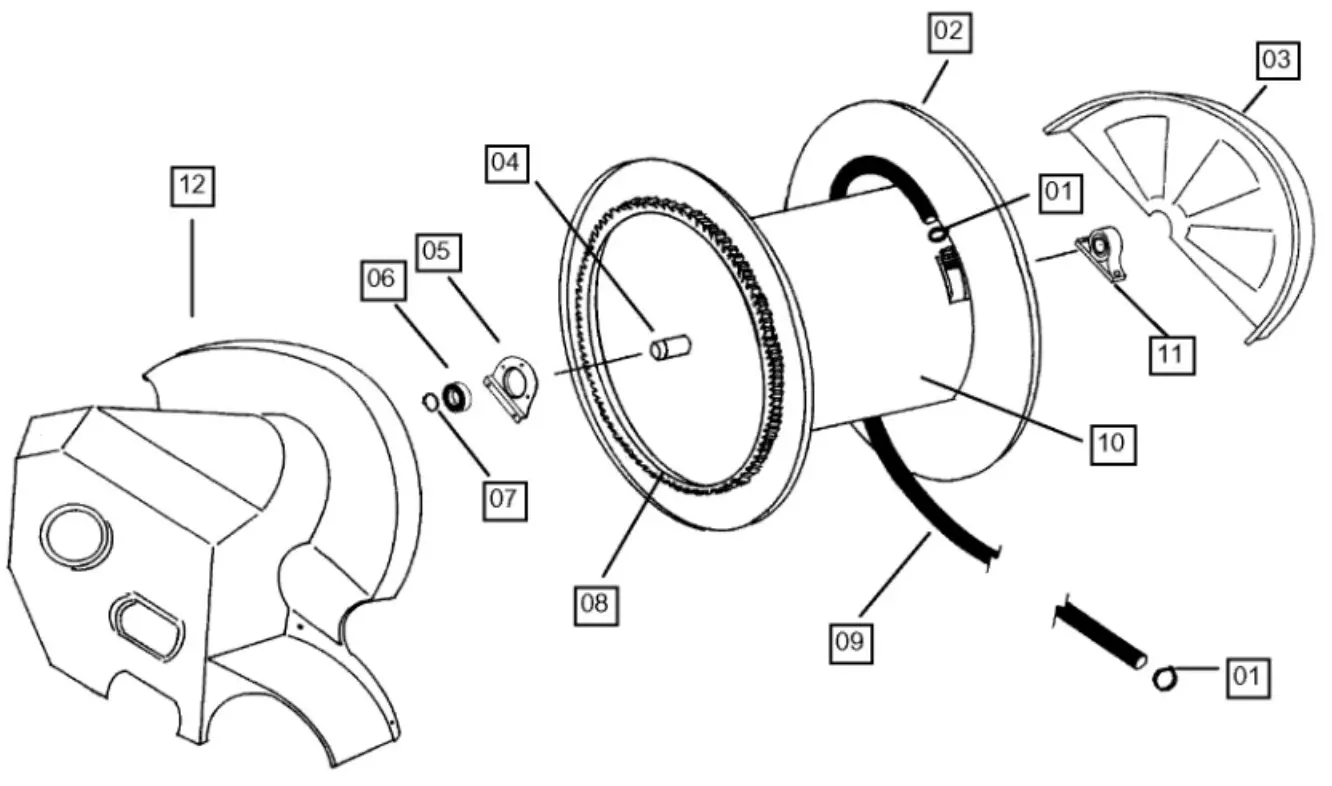 Westfalia LEADER 50 Reel Irrigators Cart - Spare parts 1