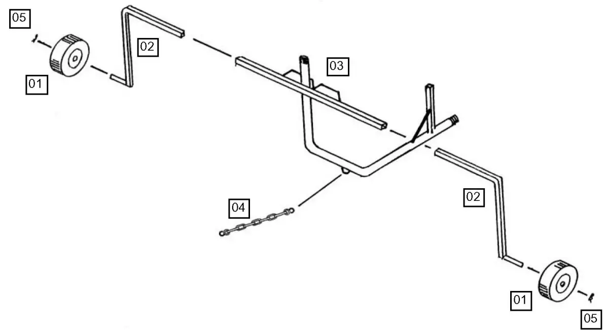 Westfalia LEADER 50 Reel Irrigators Cart - Spare parts 5