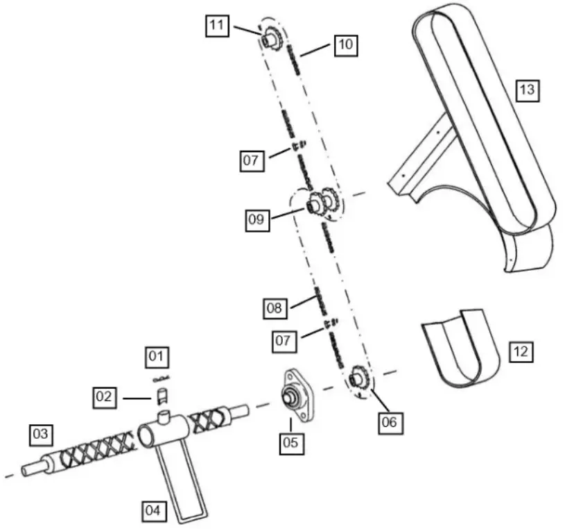 Westfalia LEADER 50 Reel Irrigators Cart - Spare parts 7
