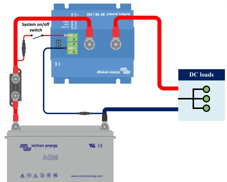 victron energy BP-100 48V Smart BatteryProtect - remote terminal