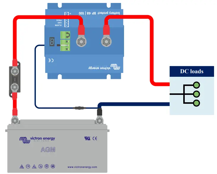 victron energy BP-100 48V Smart BatteryProtect - simple system