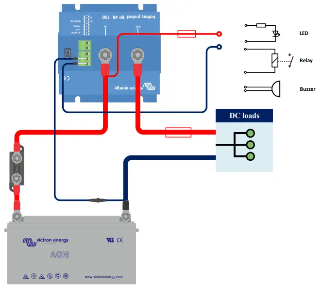 victron energy BP-100 48V Smart BatteryProtect - switch 1