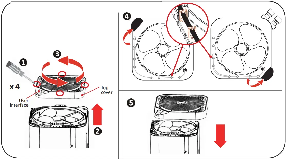 ZODIAC Z350iQ Heat Pump - user interface